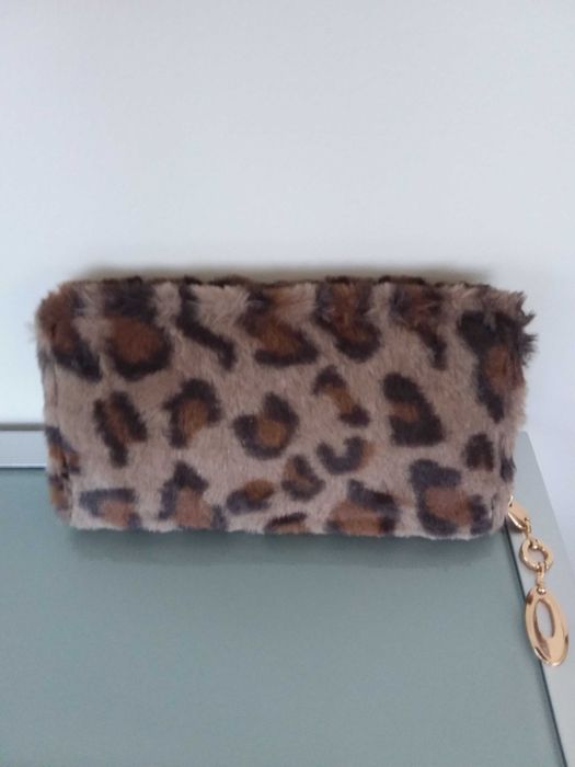 Porta moedas padrão leopardo