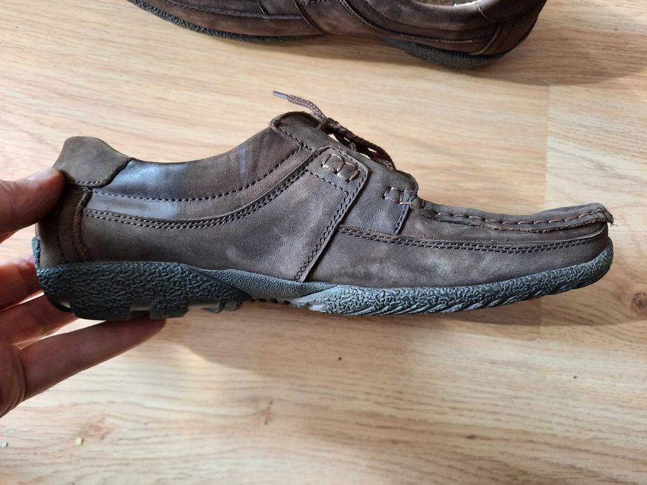 Мужские кожаные мокасины Clarks 43 р.