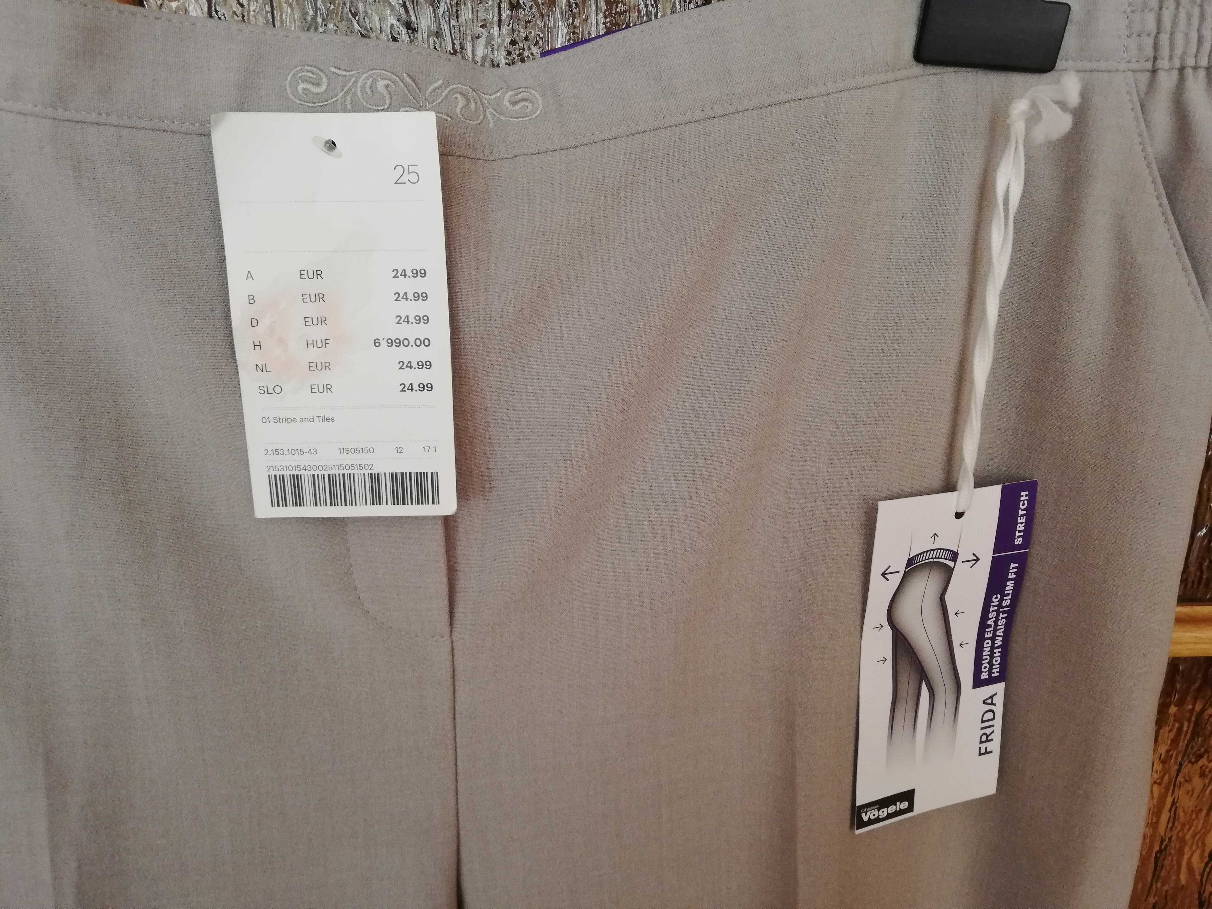Spodnie w kant, eleganckie, dwupak, cena za obie pary, L, XL, 42, 44