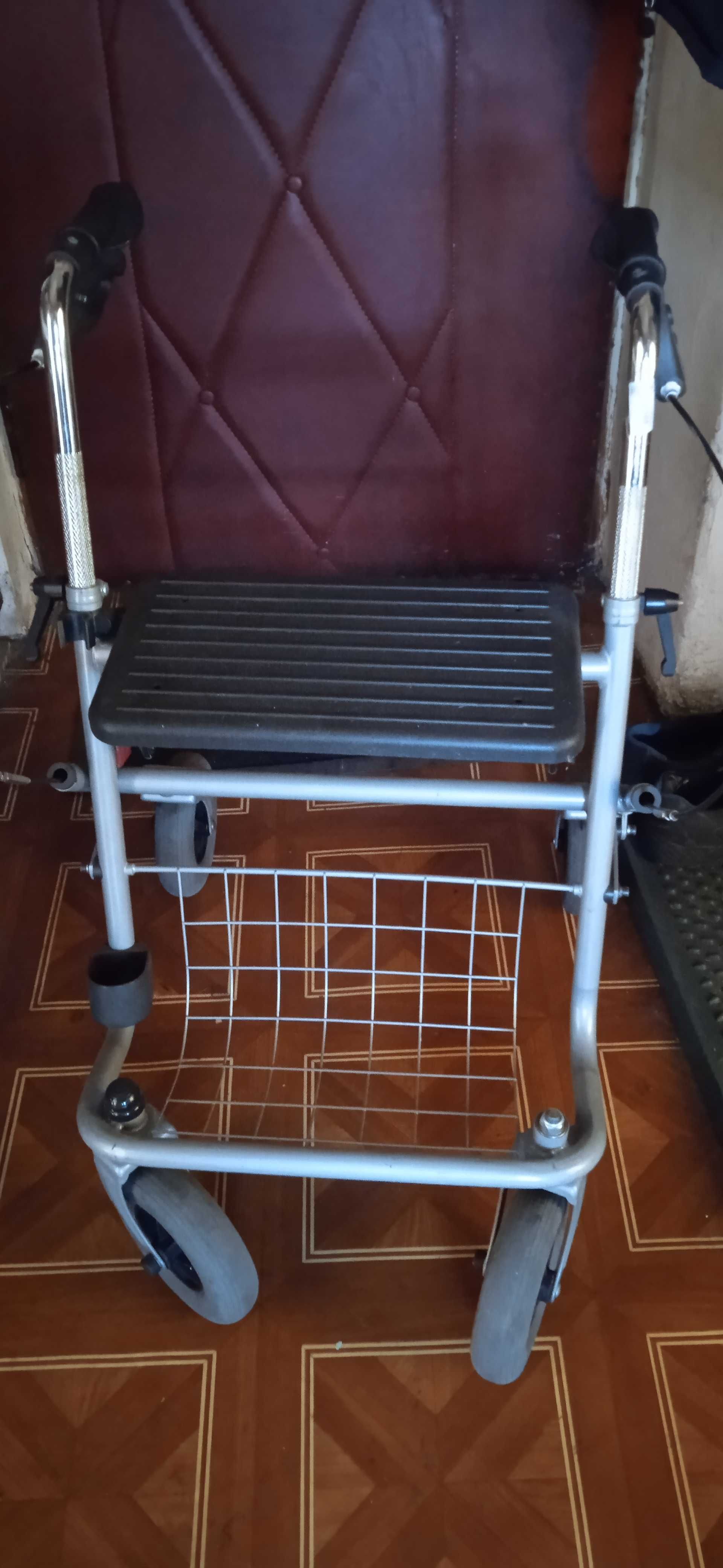 Balkonik jeździk podpórka dla niepełnosprawnych siedzisko