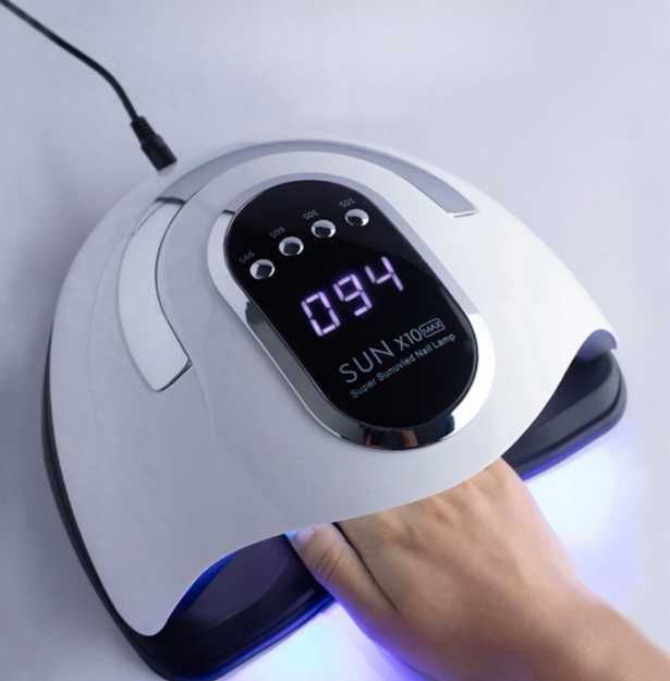Mocna Lampa Do Paznokci  Sun X10 Max 280W UV/LED Hybryd Żel Rączka