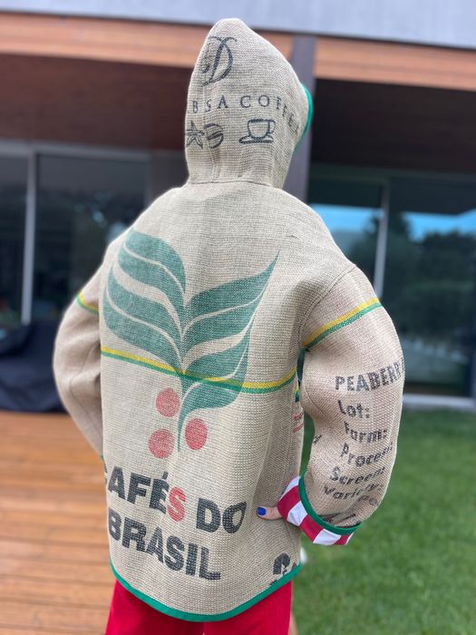 Casaco de saco de café Coffee Bag Jacket Coat