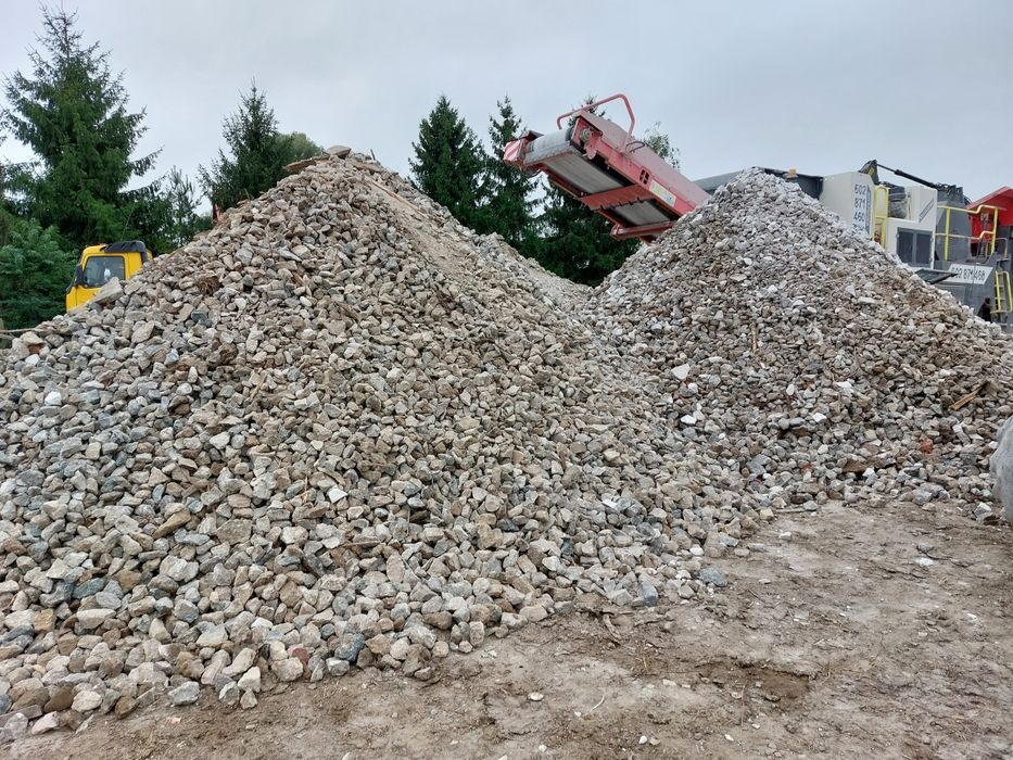Kruszywo gruz na drogę utwardzenie