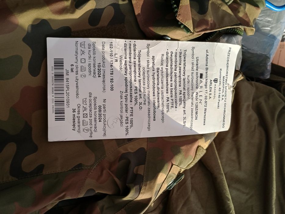 Goratex wojskowy wz 128Z