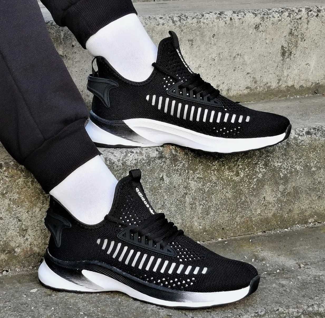 Кроссовки Adidas Черные Мужские Адидас BOOST