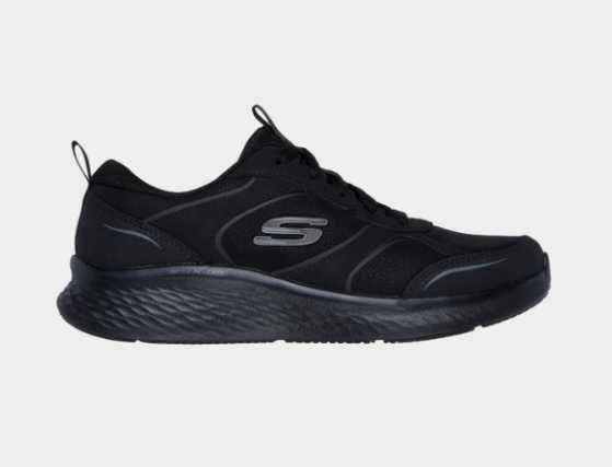 Оригінальні жіночі кросівки skechers / скечерс чорного кольору