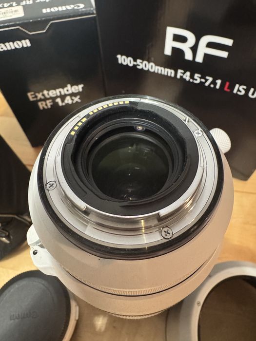 Canon rf 100-500mm + 1.4x extensor