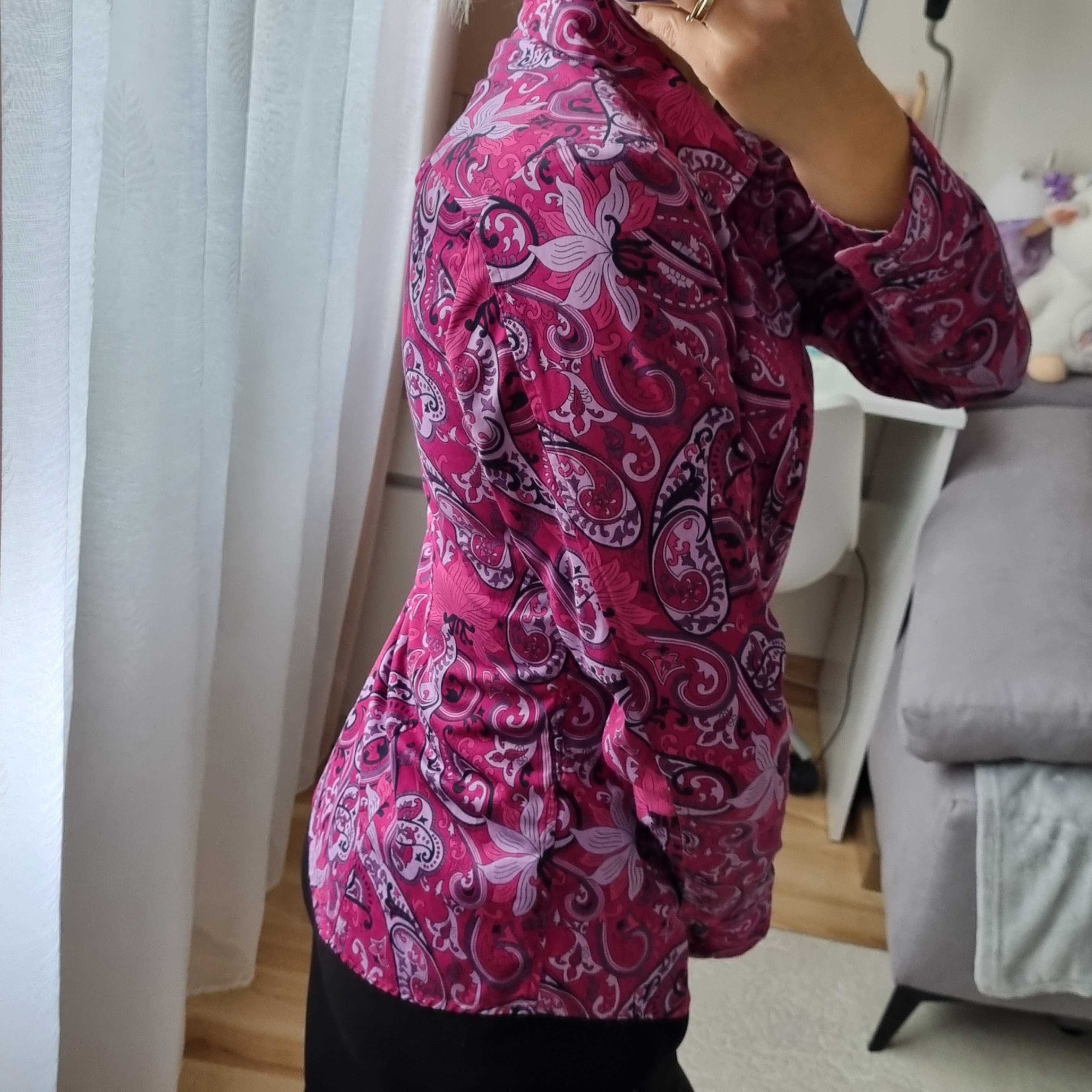 Bawełniana damska koszula bluzka Tommy Hilfiger wzór paisley rozm. S-M