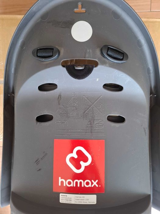 Fotelik rowerowy Hamax Siesta z adapterem