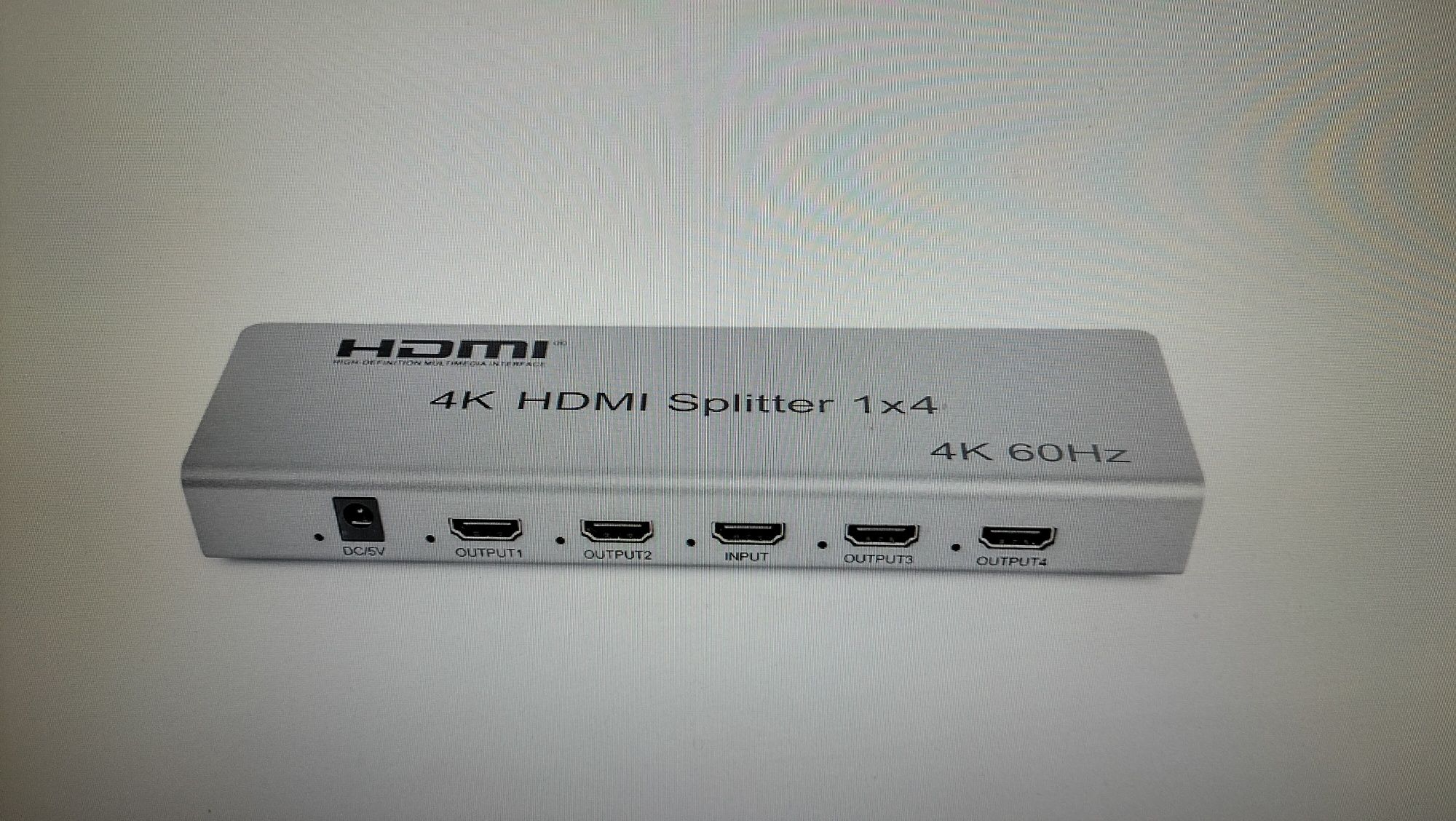 Rozdzielacz sygnału HDMI 4 K HDR CEC 1 X 4  SPH- RS 104