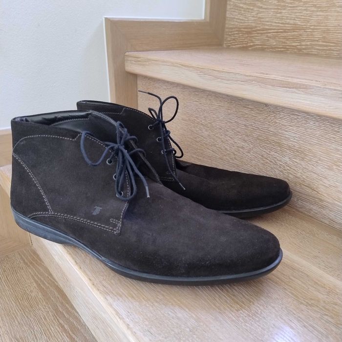 TOD'S męskie trzewiki za kostkę, zamszowe r. 11 (45)