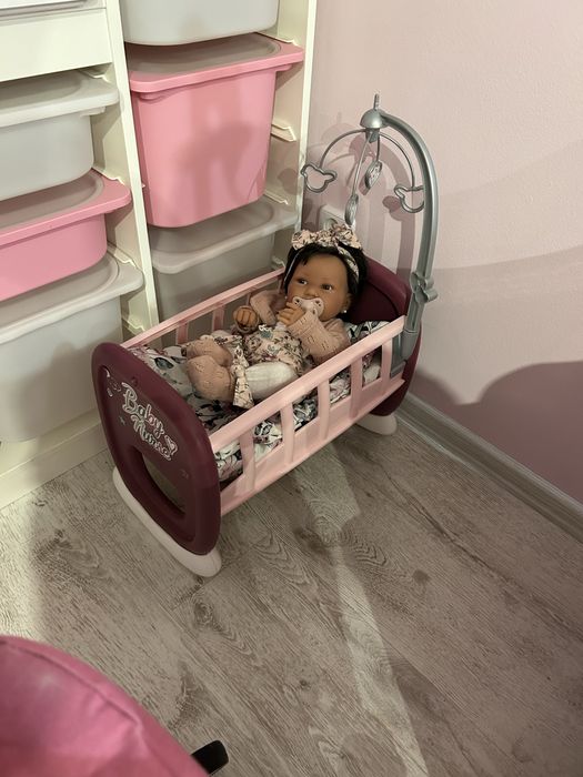 Lalka hiszpańska, bobas, wózek, nosidełko, kołyska, ubranka