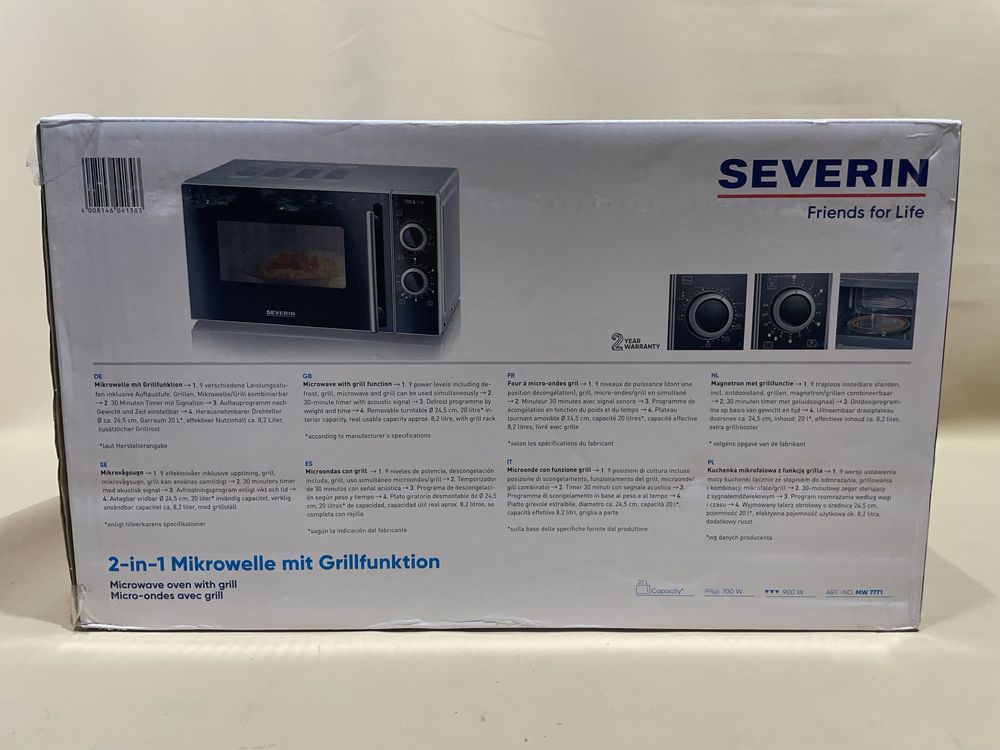 Kuchenka mikrofalowa z funkcja grilla 20 L Severin 700W 900W