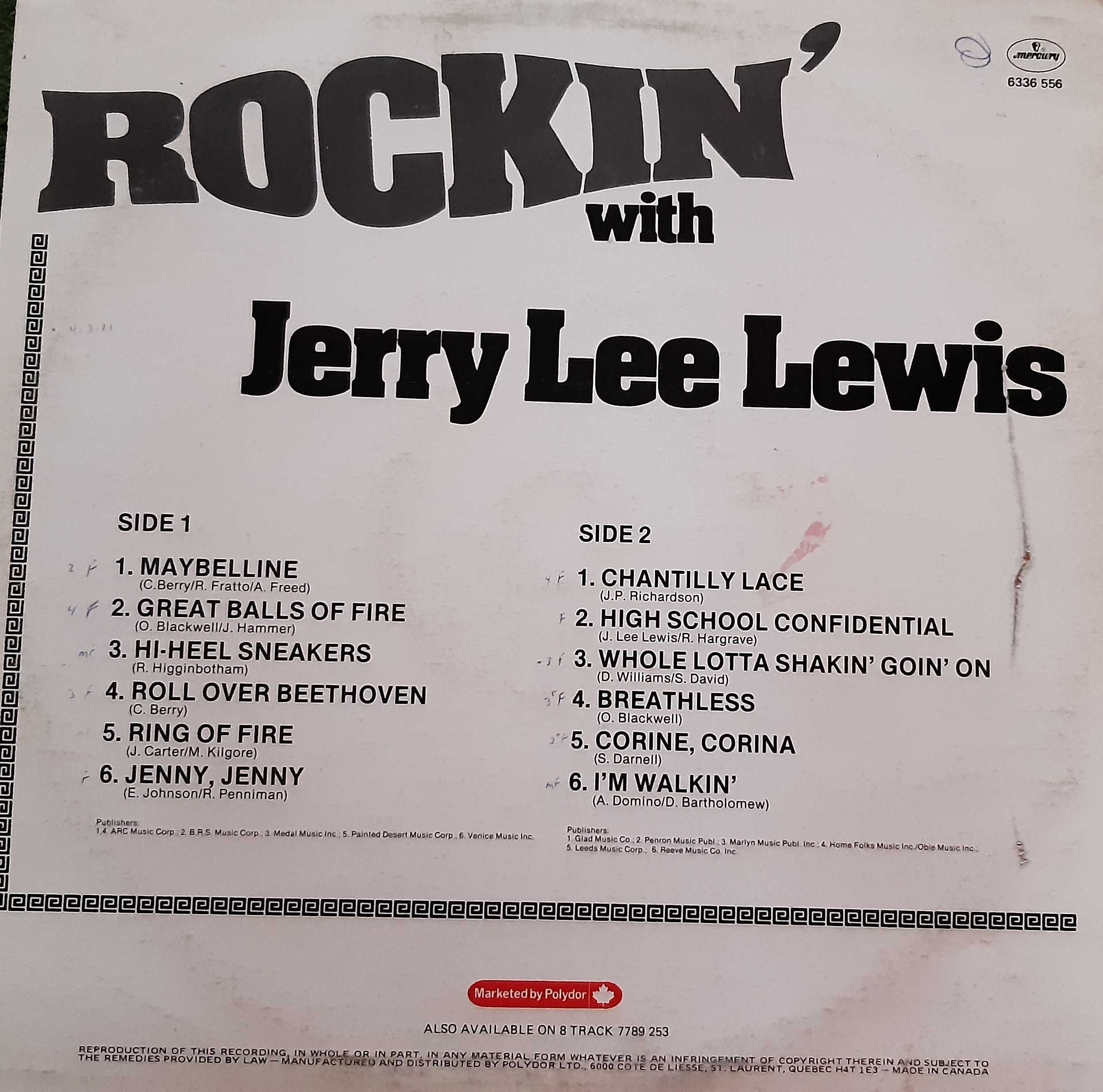 Вінілові платівки Jerry Lee Lewis