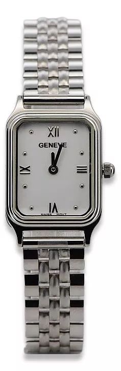 Damski zegarek z białego złota 14k Geneve lw023wdw&lbw008w Poznań