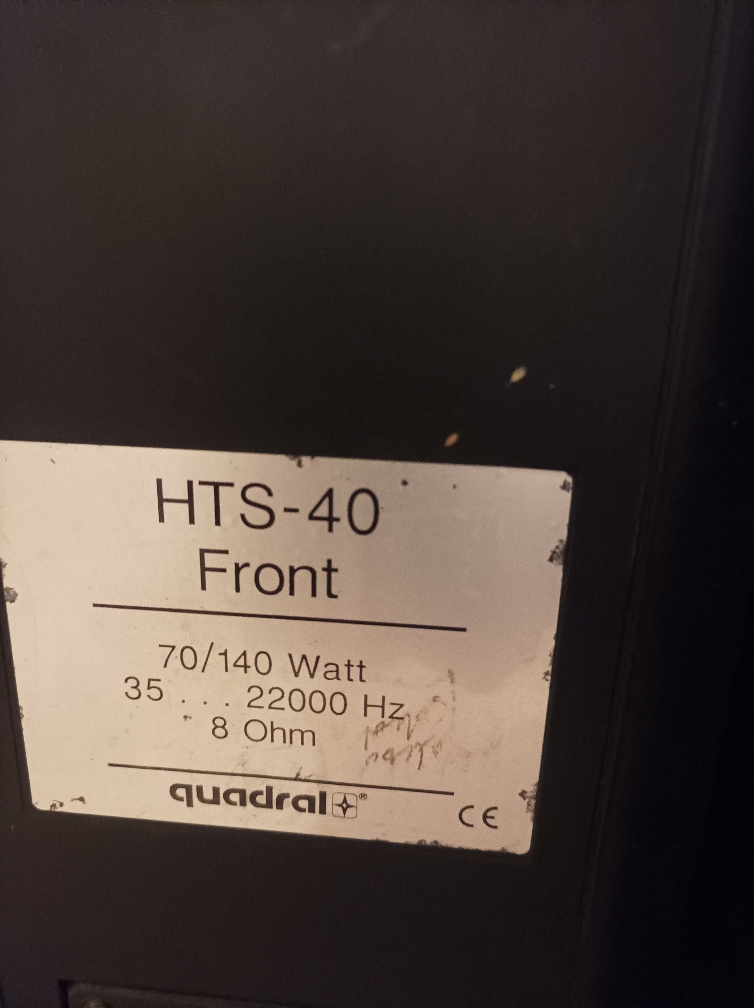 Kolumny QUADRAL HTS-40,HTS-10,HTS-20 TV
