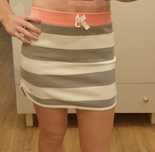 Spódniczka dresowa w paski H&M roz. 146/152 XS