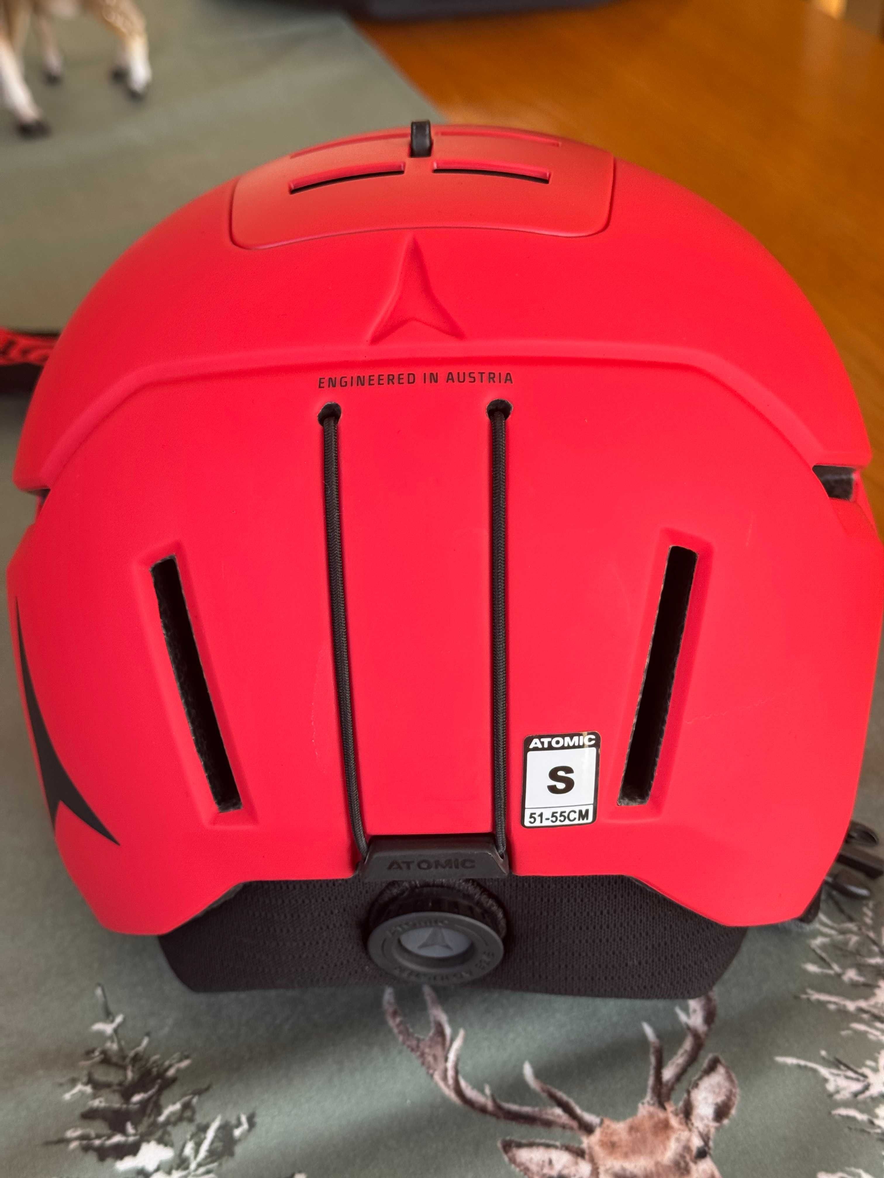 Kask Atomic 51-55cm, gogle Scott