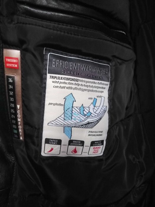 продам Б/У дубленку мужскую из натуральной кожи с норковым воротником