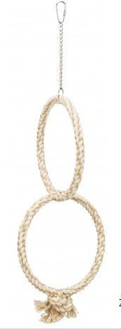 Pierścienie ze sznura dla ptaków 16 cm