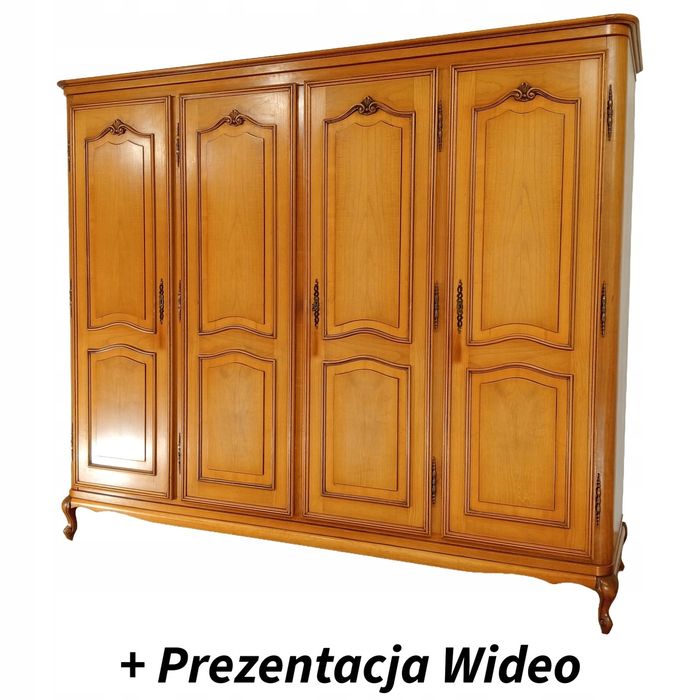 Elegancka szafa garderoba czterodrzwiowa Ludwik