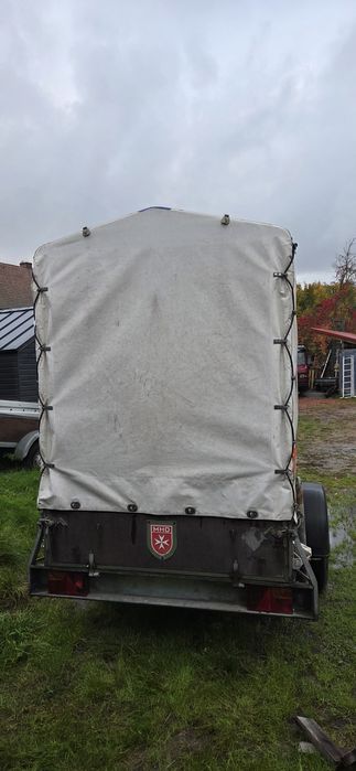Przyczepka jednoosiowa Boeckemann 2.6 x 1.35m dmc 1300kg plandeka