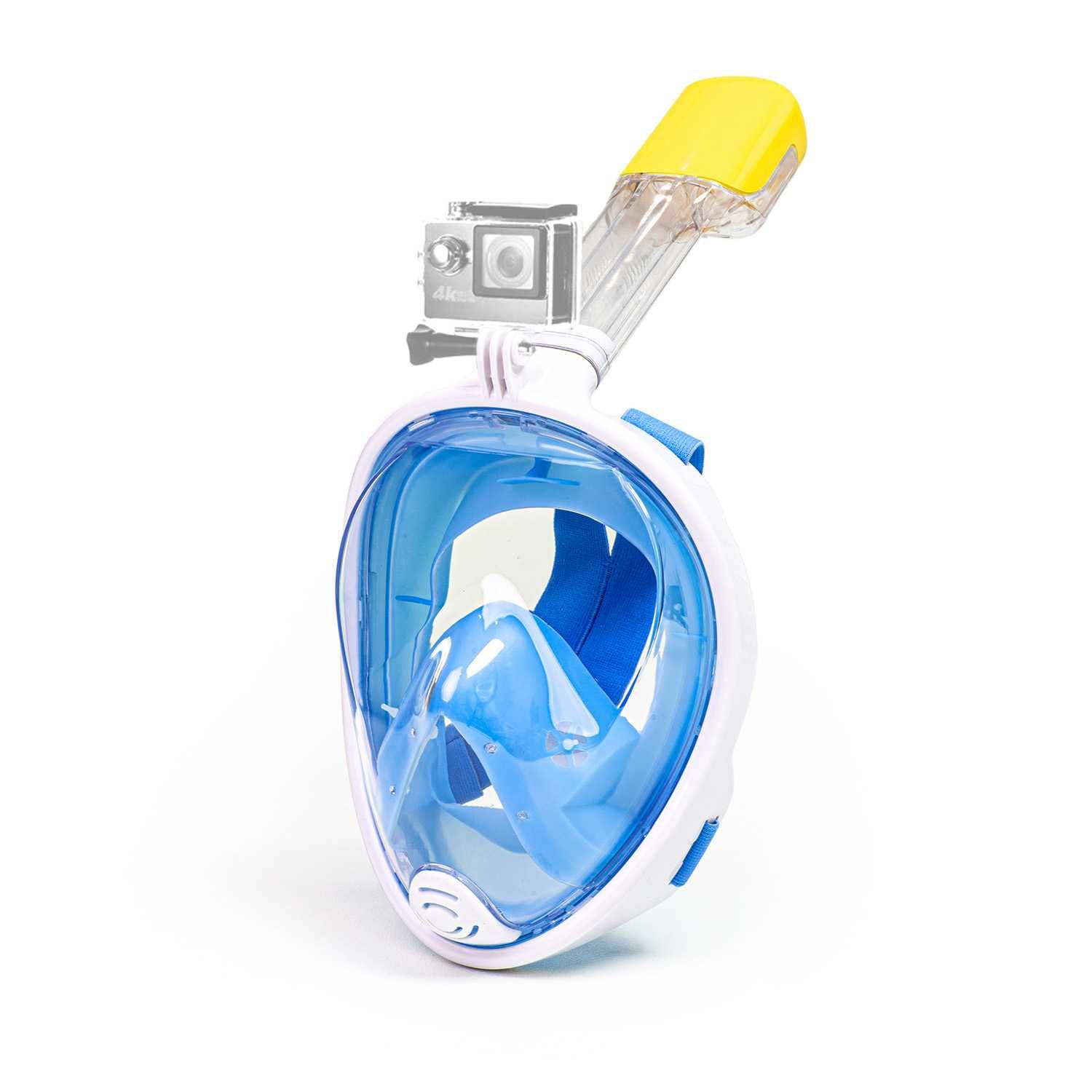 Maska do nurkowania snorkelingu dla dzieci S/M (1 rurka) niebieska