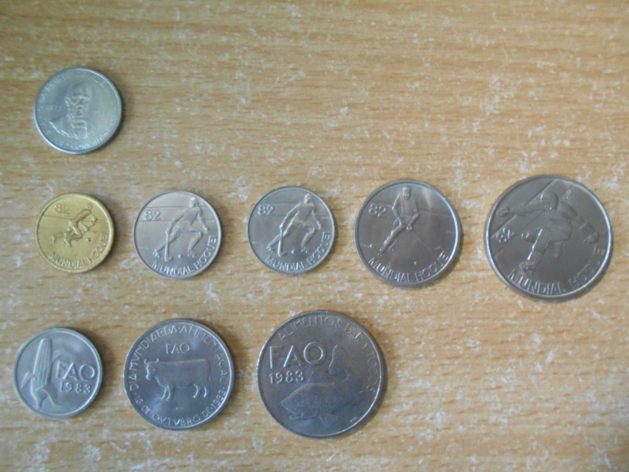 28 moedas comemorativas de coleção (escudos). Não circuladas (Belas).