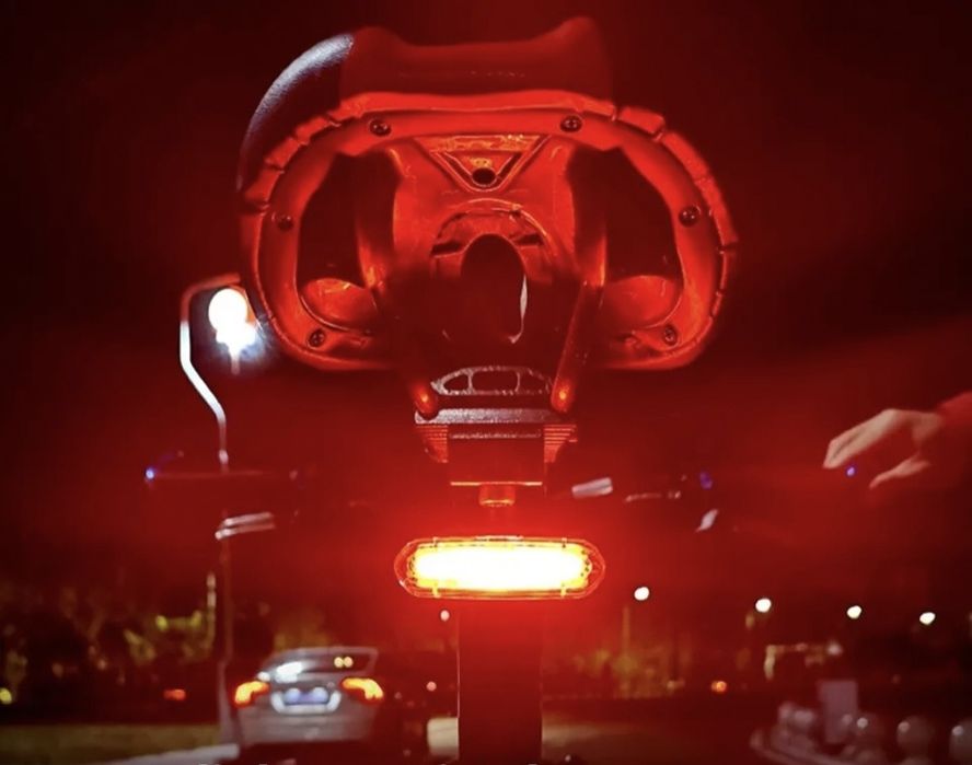 Lampka rowerowa tył czerwona Led cob ładowana