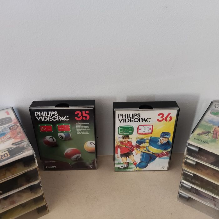 Conjunto de 12 jogos para Philips Videopac (coleção, vintage)