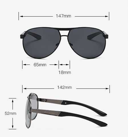 Okulary z polaryzacją UV400 AVIATOR PolarSky