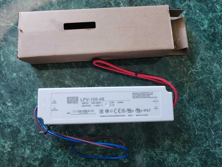 Блок живлення Mean Well 100W 2.1A 48V IP67 LPV-100-48