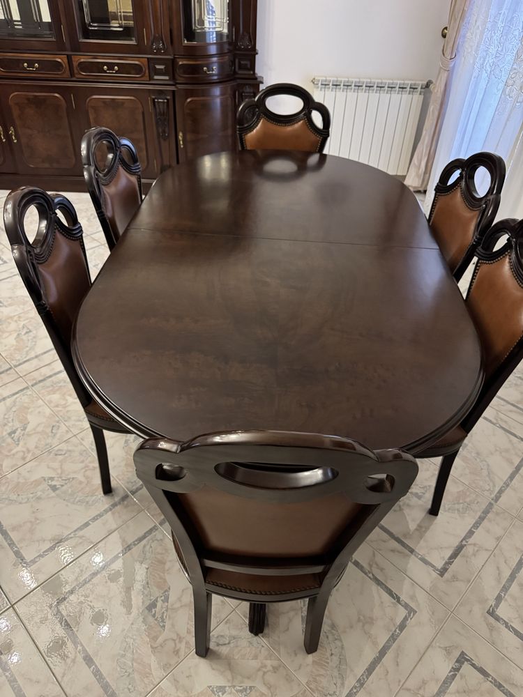 Conjunto Mesa Sala Extencível 6 a 8 cadeiras