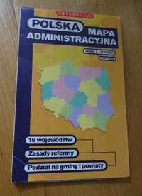Polska Mapa Administracyjna 16 Województw Stan Z 2001 Roku