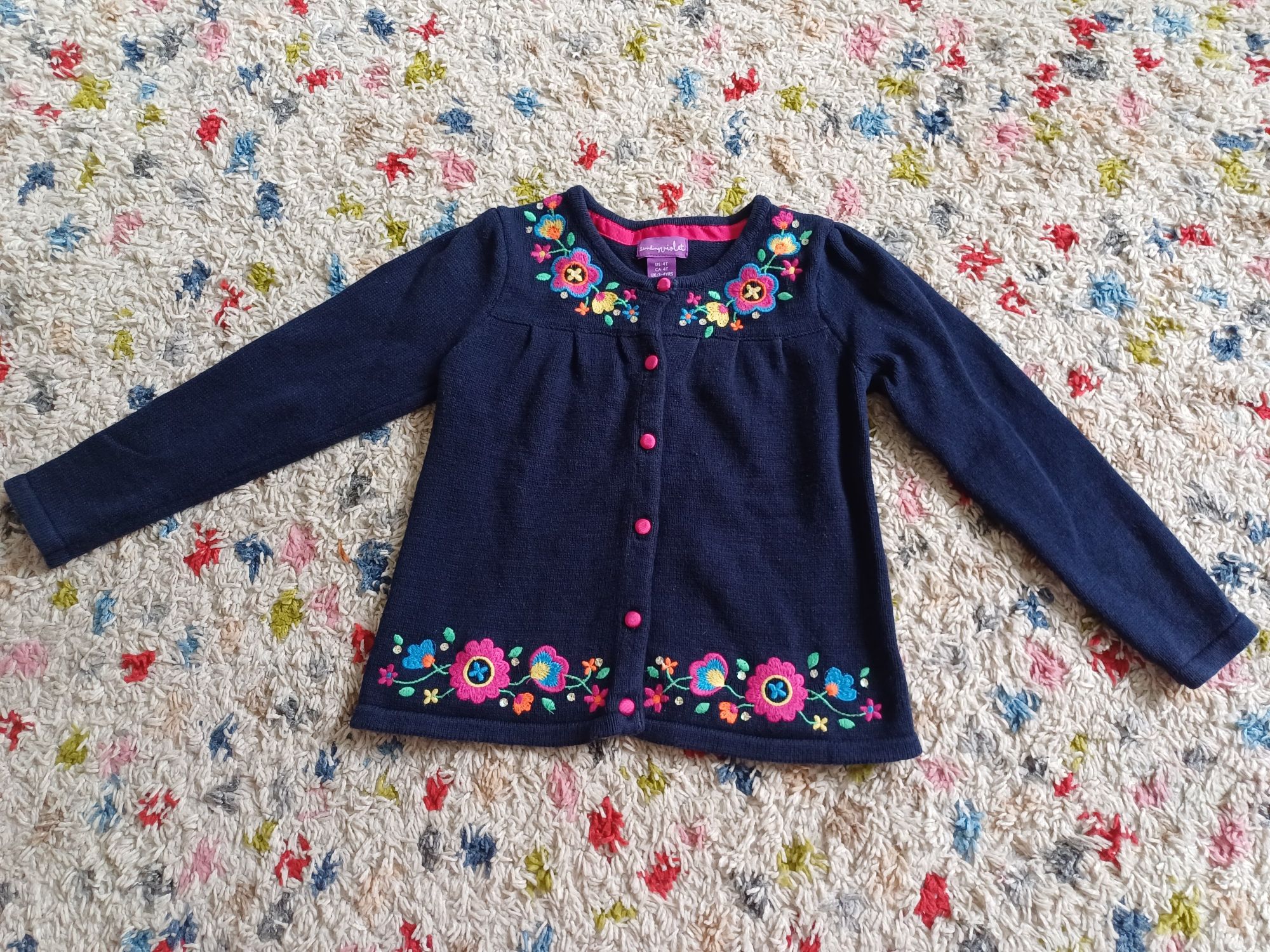 sweter kardigan r. 104-110 Shrinking Violet elegancki z ha