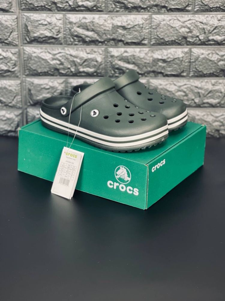 Мужские Crocs Green Army шлепанцы Пляжные сабо кроксы 36-46