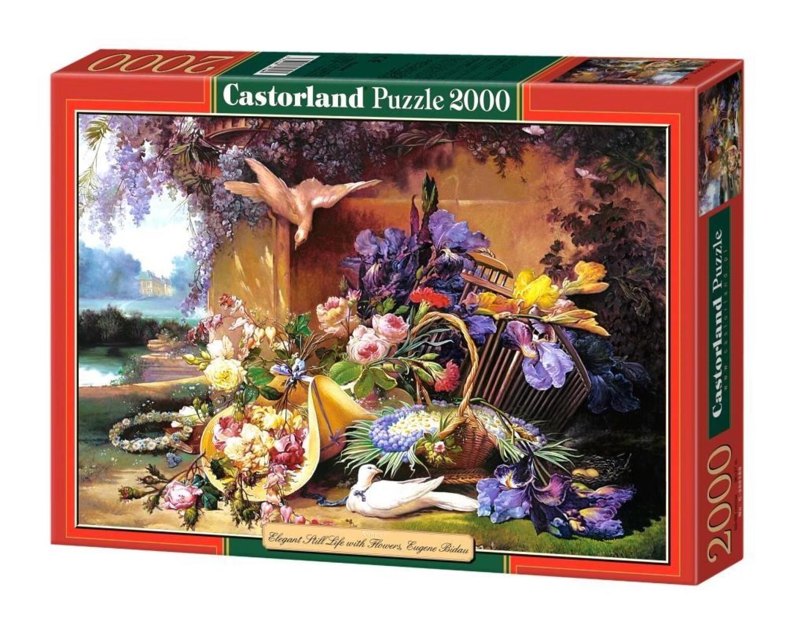 Puzzle 2000 Kwiaty CASTOR pudełko,387x270 mm