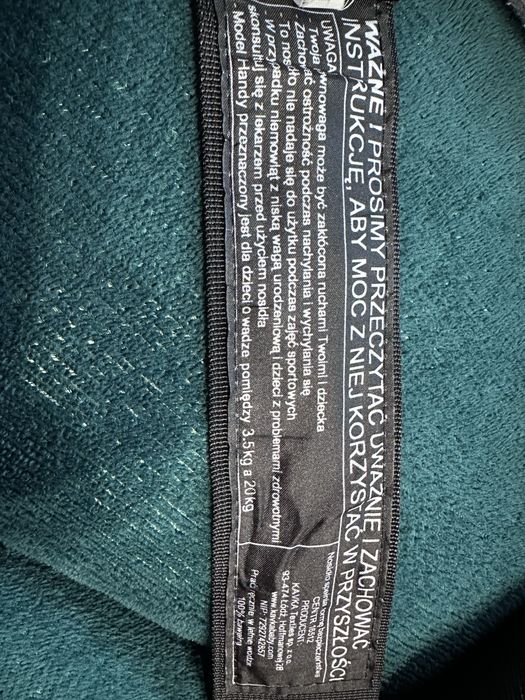 Nosidło hybrydowe Kavka Handy szare