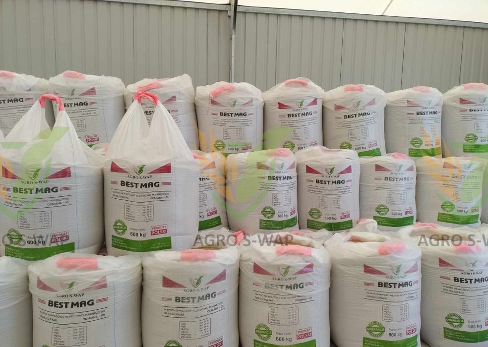 Wapno nawozowe granulowane magnezowe węglanowe czarna kreda PRODUCENT