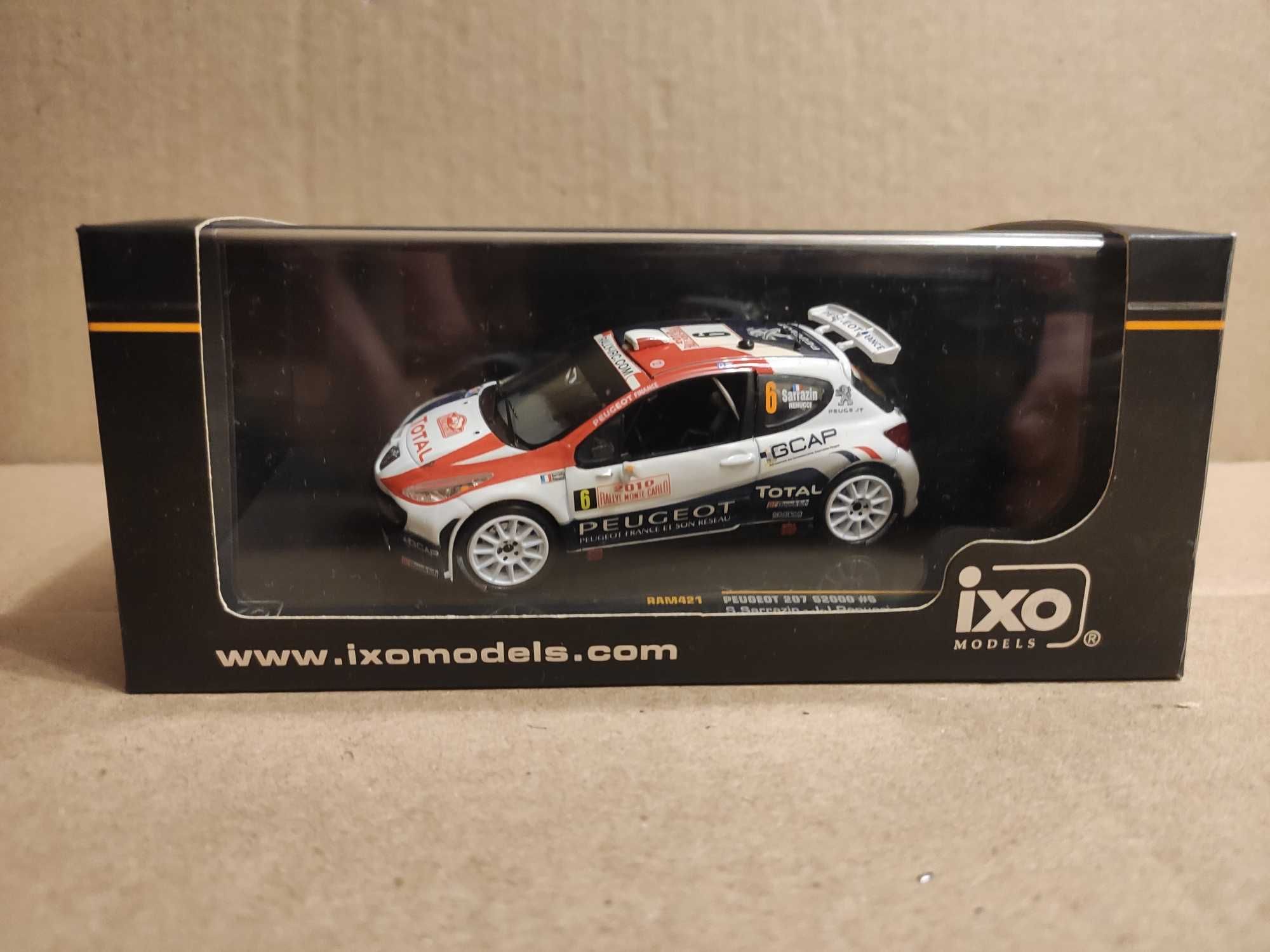 Модель автомобіля Peugeot 207 S 2000 раллі WRC масштаб 1/43  Ixo