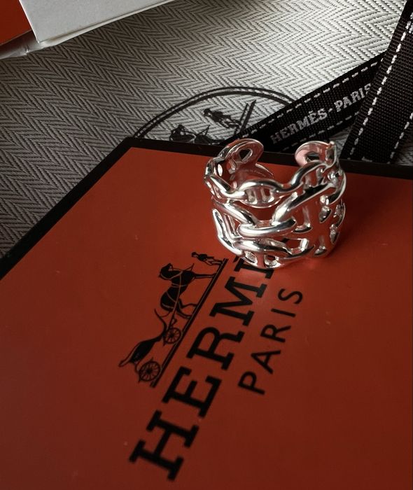 Sriebny perscionek Hermes