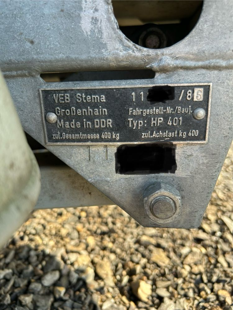 HP 401A przyczepa DDR zarejestrowana