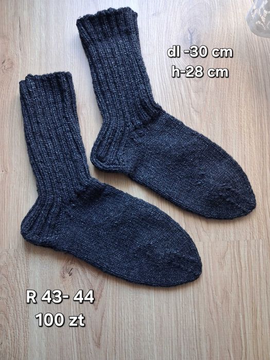 Skarpetki ręcznie dziergane