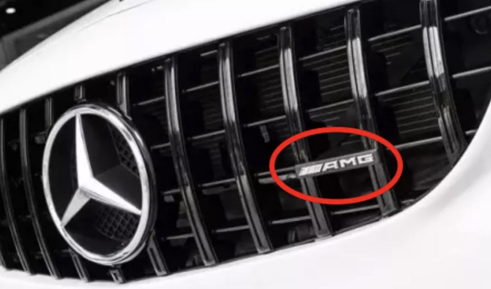 Suporte AMG + Logo Grelha AMG GTR Panamericana