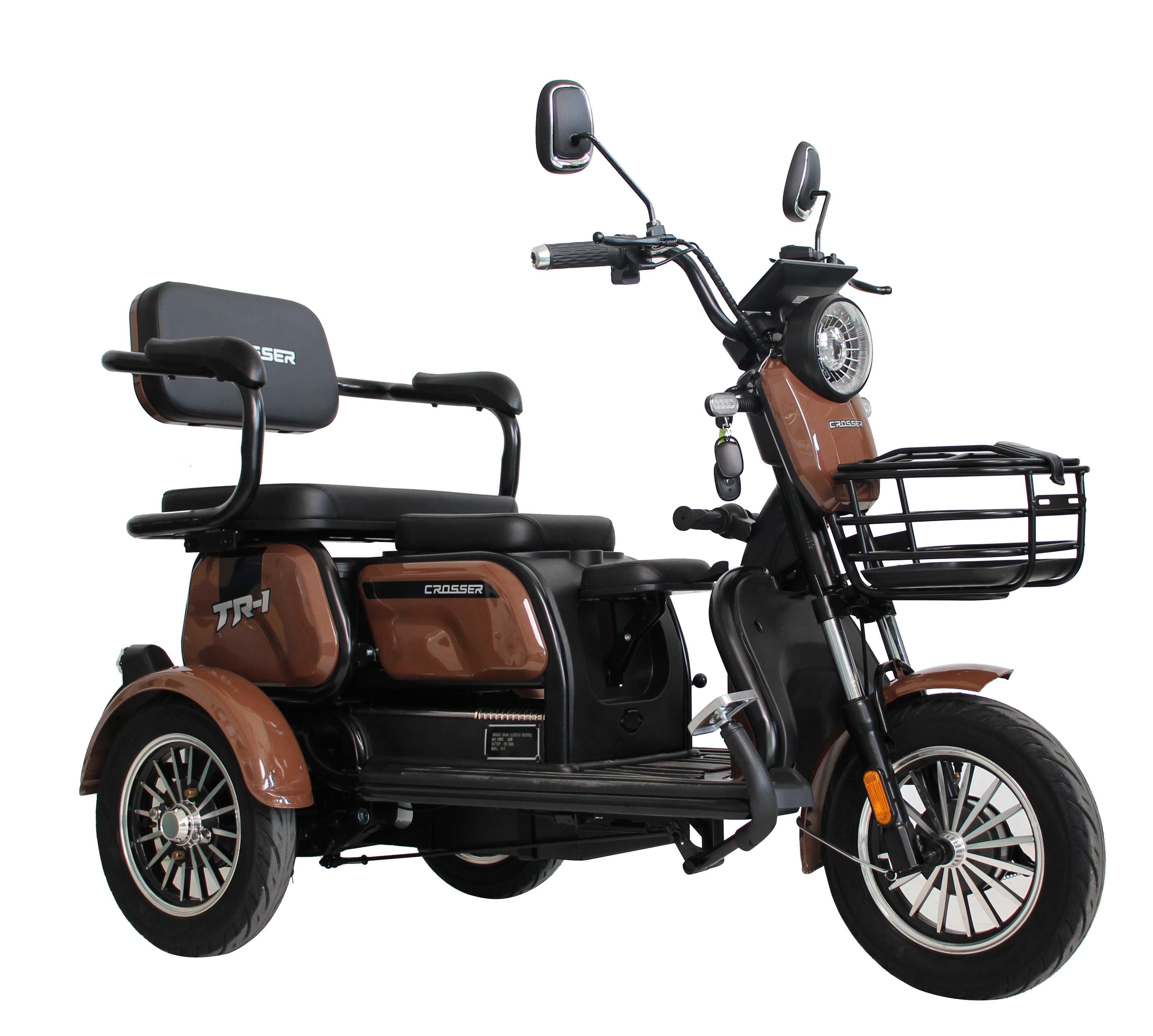 Триколісний електроскутер Crosser TR-1 PR0 (100W, 72V, 20Ah)