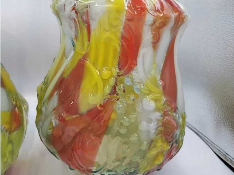 Klosz klosze z huty Zawiercie na lampa,naftowa żyrandol śr.11,8 cm.