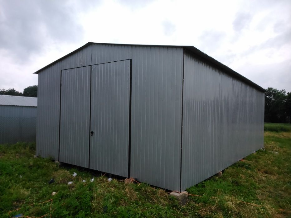 Garaż blaszany 4x5 producent schowki schowek na budowę blaszak garaż