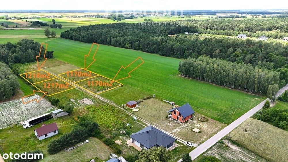 Działka budowlana na sprzedaż, media prąd i woda