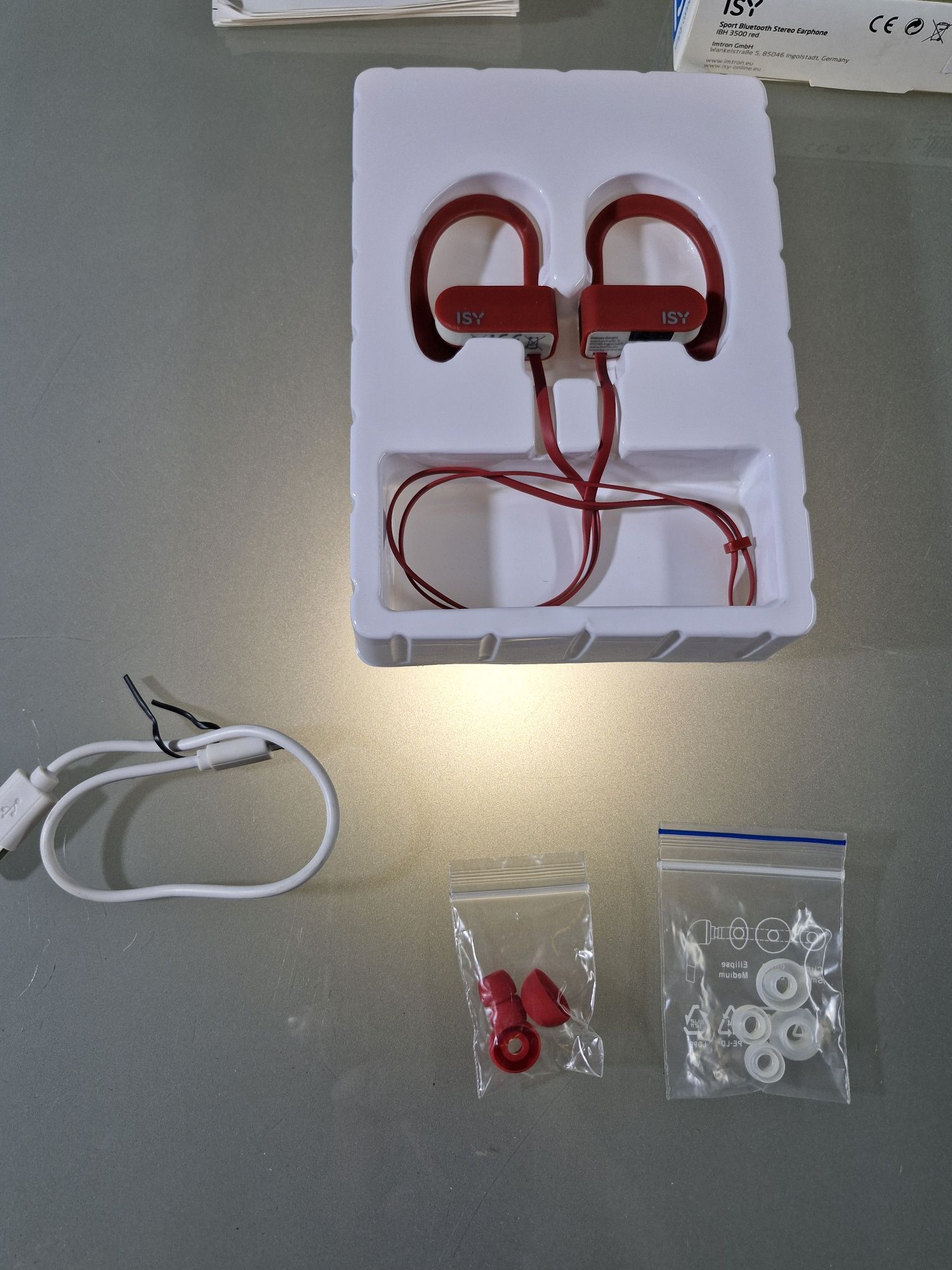 Słuchawki Bezprzewodowe ISY IBH-3500 RD Czerwone