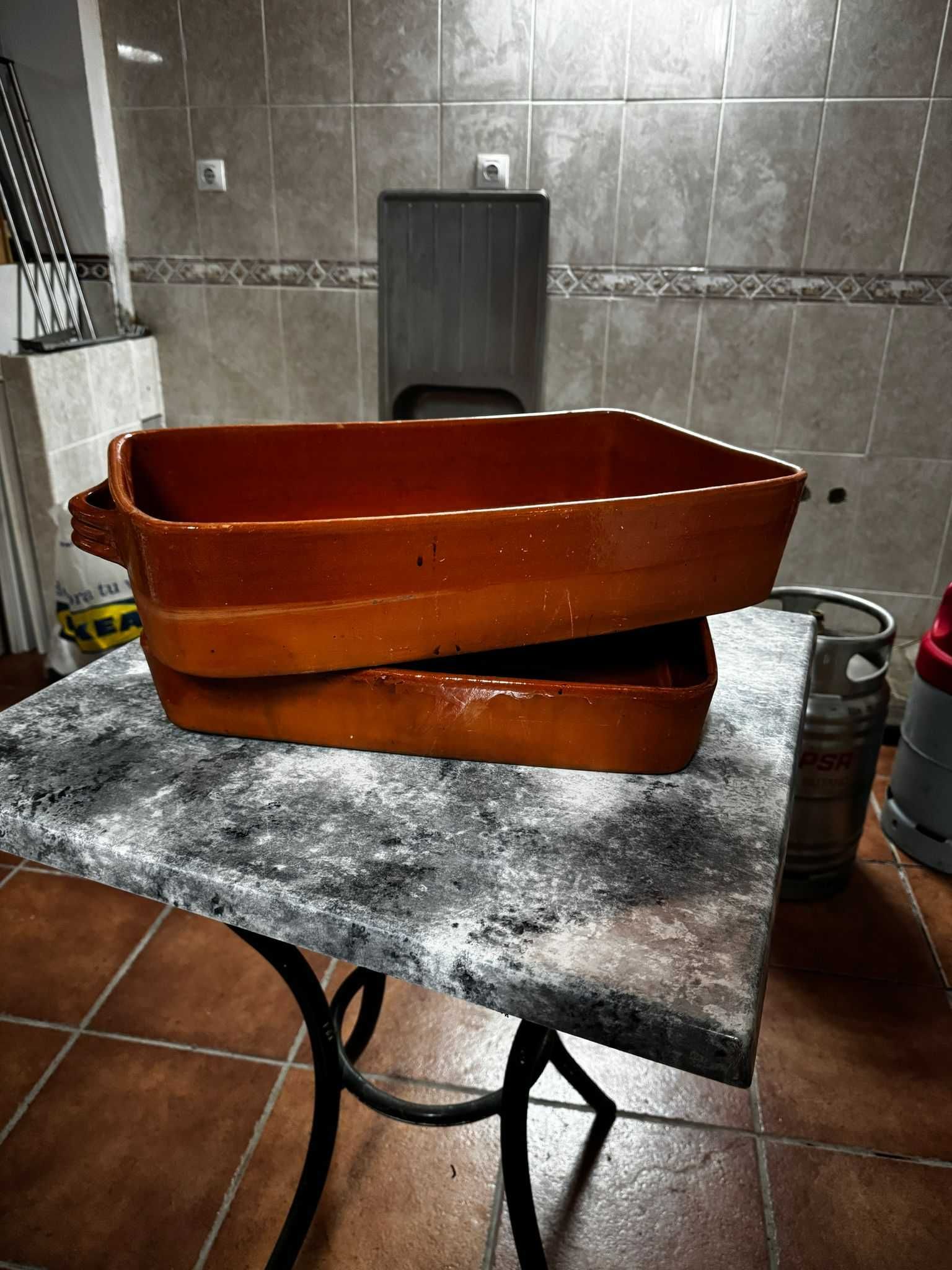 Conjunto de 4 Assadeiras em Barro
